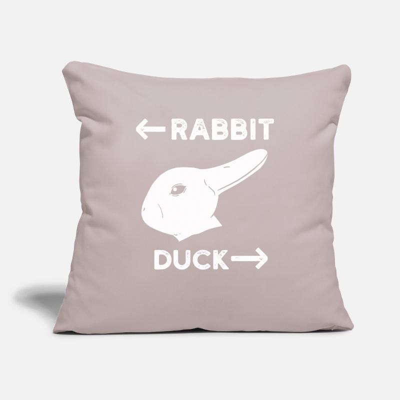 Wittgensteins Rabbit Duck Illusion Sofa pillowcase 17,3'' x 17,3'' (45 x 45 cm)