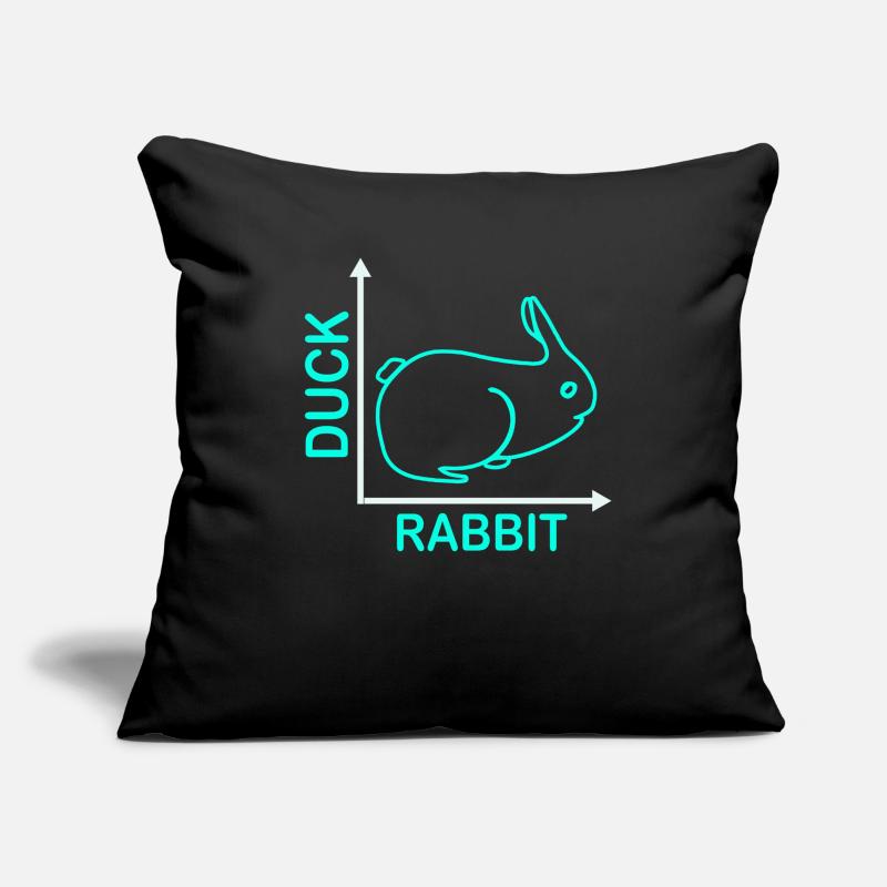Wittgensteins Rabbit Duck Illusion Sofa pillowcase 17,3'' x 17,3'' (45 x 45 cm)