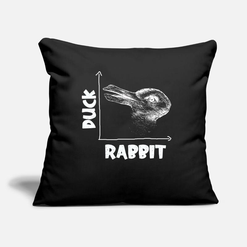 Wittgensteins Rabbit Duck Illusion Sofa pillowcase 17,3'' x 17,3'' (45 x 45 cm)