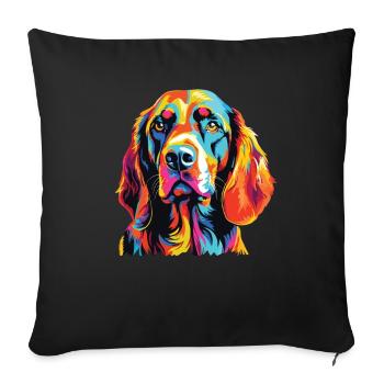 Watercolor Colorful Harrier - Sofa pillowcase 17,3'' x 17,3'' (45 x 45 cm) - black - Front