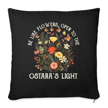 Ostara Witch Moon Eostre Spring Eastern - Sofa pillowcase 17,3'' x 17,3'' (45 x 45 cm) - black - Front