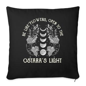 Ostara Witch Moon Eostre Spring Eastern - Sofa pillowcase 17,3'' x 17,3'' (45 x 45 cm) - black - Front