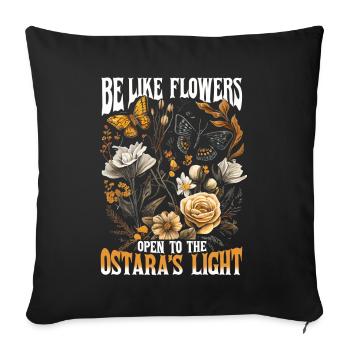 Ostara Witch Moon Eostre Spring Eastern - Sofa pillowcase 17,3'' x 17,3'' (45 x 45 cm) - black - Front