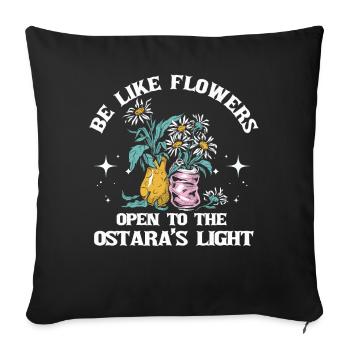 Ostara Witch Moon Eostre Spring Eastern - Sofa pillowcase 17,3'' x 17,3'' (45 x 45 cm) - black - Front