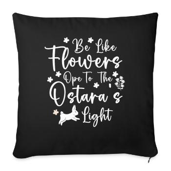 Ostara Witch Moon Eostre Spring Eastern - Sofa pillowcase 17,3'' x 17,3'' (45 x 45 cm) - black - Front