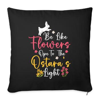 Ostara Witch Moon Eostre Spring Eastern - Sofa pillowcase 17,3'' x 17,3'' (45 x 45 cm) - black - Front