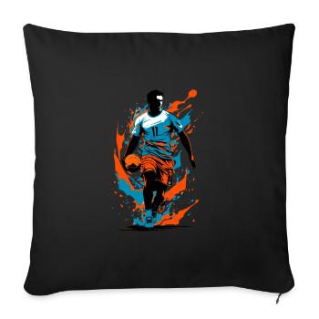 Handballspieler Streetwear Ikonischer Style - Sofakissenbezug 45 x 45 cm - Schwarz - Vorne