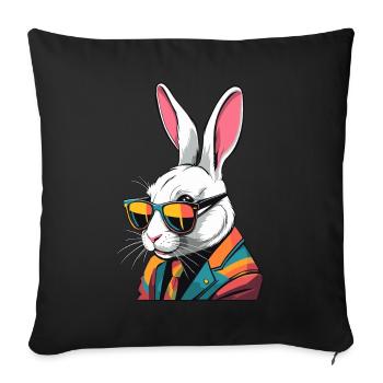 Iconic Dad Bunny Easter Bunny Streetwear Dad - Sofa pillowcase 17,3'' x 17,3'' (45 x 45 cm) - black - Front