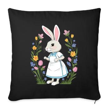 Nurse Bunny Easter Bunny Nurse - Sofa pillowcase 17,3'' x 17,3'' (45 x 45 cm) - black - Front