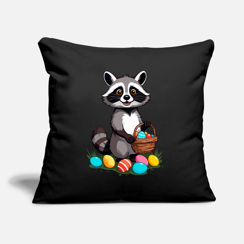 Funny Raccoon Costume Cute Easter Eggs Sofa pillowcase 17,3'' x 17,3'' (45 x 45 cm)