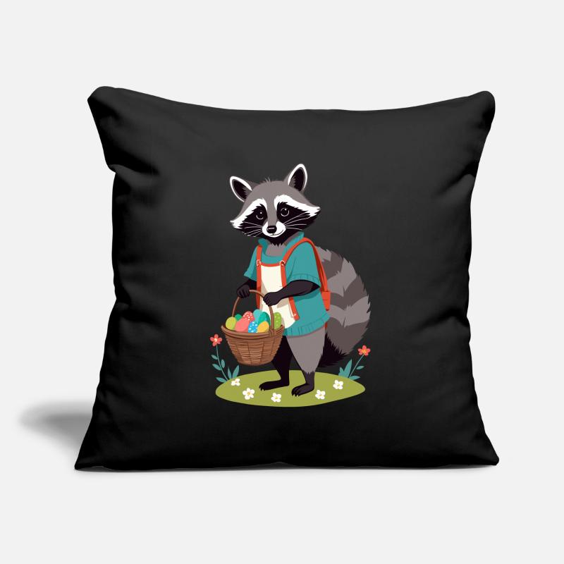 Funny Raccoon Costume Cute Easter Eggs Sofa pillowcase 17,3'' x 17,3'' (45 x 45 cm)