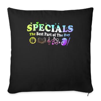 Spéciaux La meilleure partie de la journée - Housse de coussin décorative 45 x 45 cm - noir - Devant