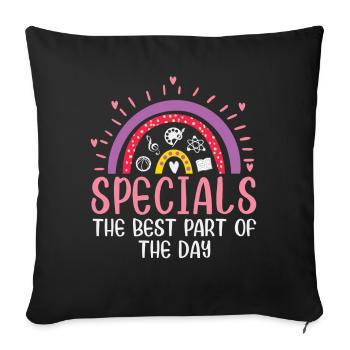 Spéciaux La meilleure partie de la journée - Housse de coussin décorative 45 x 45 cm - noir - Devant