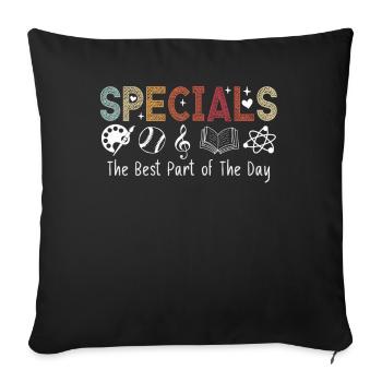 Spéciaux La meilleure partie de la journée - Housse de coussin décorative 45 x 45 cm - noir - Devant