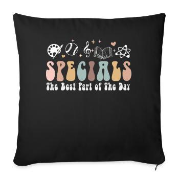 Spéciaux La meilleure partie de la journée - Housse de coussin décorative 45 x 45 cm - noir - Devant
