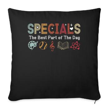 Spéciaux La meilleure partie de la journée - Housse de coussin décorative 45 x 45 cm - noir - Devant
