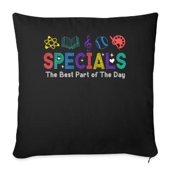 Spéciaux La meilleure partie de la journée - Housse de coussin décorative 45 x 45 cm - noir - Devant