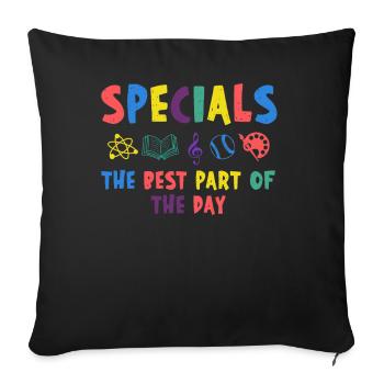 Spéciaux La meilleure partie de la journée - Housse de coussin décorative 45 x 45 cm - noir - Devant