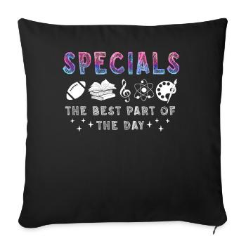 Spéciaux La meilleure partie de la journée - Housse de coussin décorative 45 x 45 cm - noir - Devant
