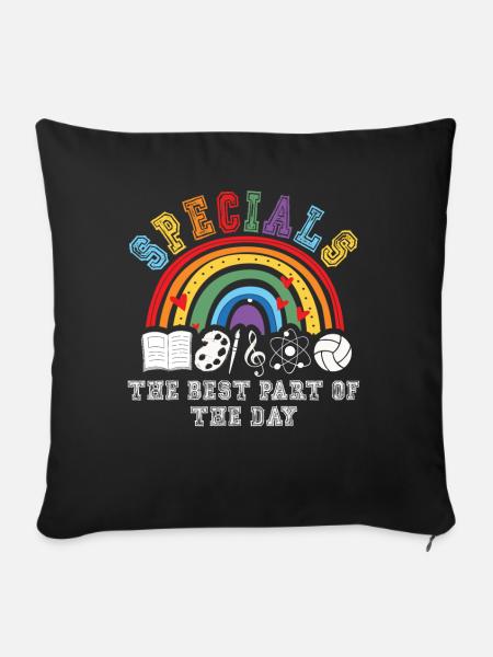 Specials Der beste Teil des Tages - Sofakissenbezug 45 x 45 cm - Schwarz