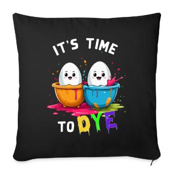 Lustiges Eier Färben Farben Zu Ostern Künstler - Sofakissenbezug 45 x 45 cm - Schwarz - Vorne