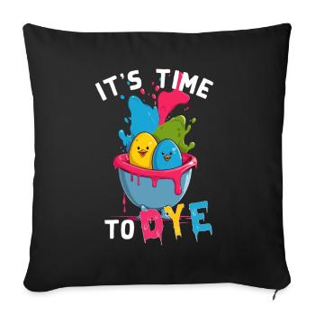 Funny Saying Colorful Egg Colors for Easter Artist - Sofa pillowcase 17,3'' x 17,3'' (45 x 45 cm) - black - Front