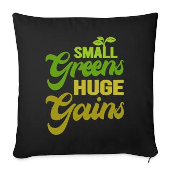Urban Gardener Men Women Microgreens - Sofa pillowcase 17,3'' x 17,3'' (45 x 45 cm) - black - Front