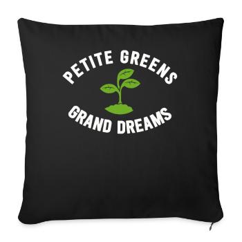 Urban Gardener Men Women Microgreens - Sofa pillowcase 17,3'' x 17,3'' (45 x 45 cm) - black - Front