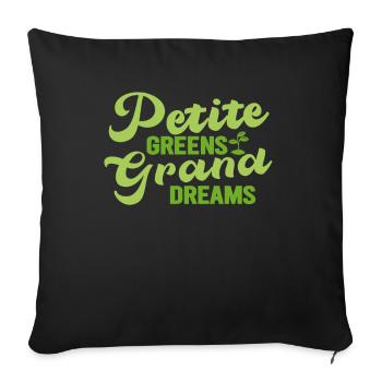 Urban Gardener Men Women Microgreens - Sofa pillowcase 17,3'' x 17,3'' (45 x 45 cm) - black - Front