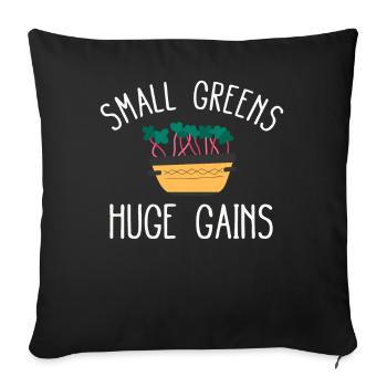 Urban Gardener Men Women Microgreens - Sofa pillowcase 17,3'' x 17,3'' (45 x 45 cm) - black - Front