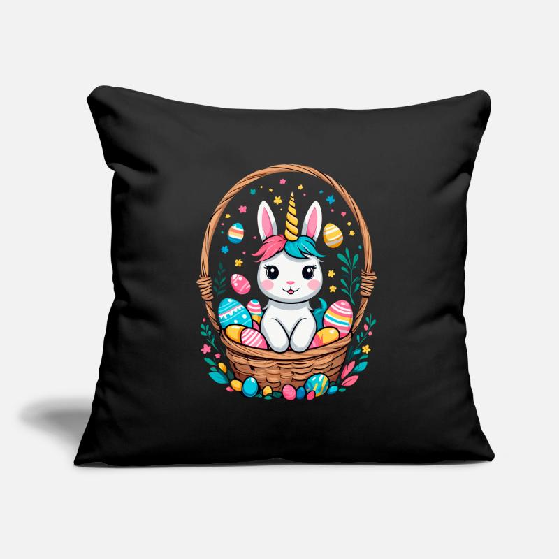 Funny Unicorn Easter Bunny Cute Easter Unicorn Sofa pillowcase 17,3'' x 17,3'' (45 x 45 cm)