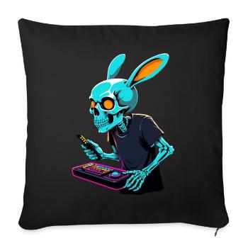 Easter Bunny Gamer Iconic Easter Gaming - Sofa pillowcase 17,3'' x 17,3'' (45 x 45 cm) - black - Front