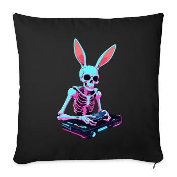 Easter Bunny Gamer Iconic Easter Gaming - Sofa pillowcase 17,3'' x 17,3'' (45 x 45 cm) - black - Front