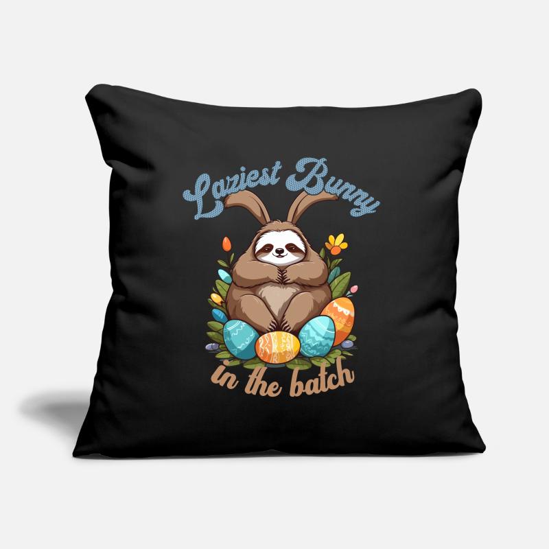 Funny Saying Sloth Easter Bunny Iconic Sofa pillowcase 17,3'' x 17,3'' (45 x 45 cm)