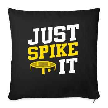 Just Spike It Roundnet Enthusiast - Sofa pillowcase 17,3'' x 17,3'' (45 x 45 cm) - black - Front