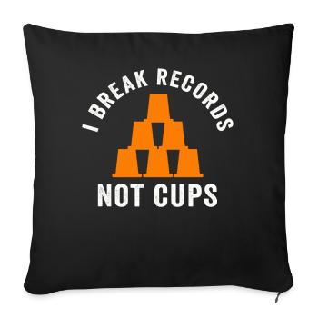 Sport Stacking Stacks Coupe de vitesse empilée - Housse de coussin décorative 45 x 45 cm - noir - Devant