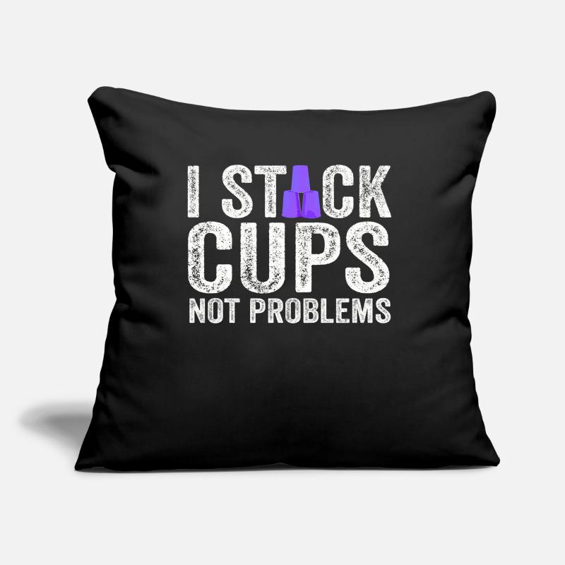 Sport Stacking Stacks Stacked Speed Cup Sofa pillowcase 17,3'' x 17,3'' (45 x 45 cm)