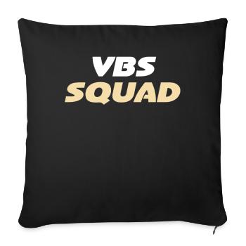 Vbs Crew Love Summer Bible School - Sofa pillowcase 17,3'' x 17,3'' (45 x 45 cm) - black - Front