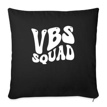 Vbs Crew Love Summer Bible School - Sofa pillowcase 17,3'' x 17,3'' (45 x 45 cm) - black - Front