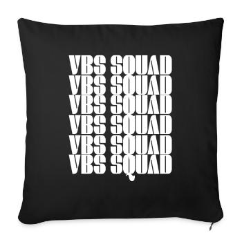 Vbs Crew Love Summer Bible School - Sofa pillowcase 17,3'' x 17,3'' (45 x 45 cm) - black - Front