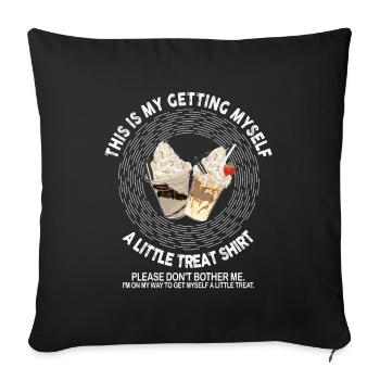 Creamy Sundae Dessert Don't Bother Me - Sofa pillowcase 17,3'' x 17,3'' (45 x 45 cm) - black - Front