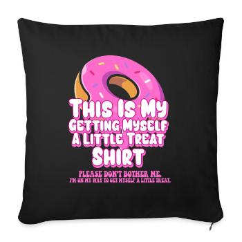 Creamy Sundae Dessert Don't Bother Me - Sofa pillowcase 17,3'' x 17,3'' (45 x 45 cm) - black - Front