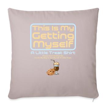 Dessert crémeux au sundae Ne me dérangez pas - Housse de coussin décorative 45 x 45 cm - taupe clair - Devant