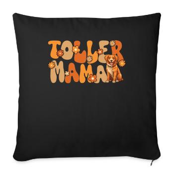 Nova Scotia Duck Tolling Retriever Groovy Toller - Sofa pillowcase 17,3'' x 17,3'' (45 x 45 cm) - black - Front
