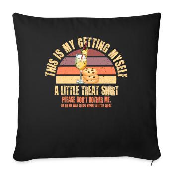 Creamy Sundae Dessert Don't Bother Me - Sofa pillowcase 17,3'' x 17,3'' (45 x 45 cm) - black - Front