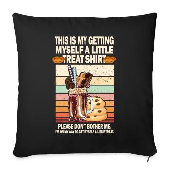 Creamy Sundae Dessert Don't Bother Me - Sofa pillowcase 17,3'' x 17,3'' (45 x 45 cm) - black - Front