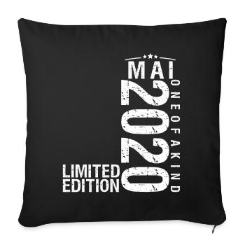 May 2020 May Anniversary May 2020 - Sofa pillowcase 17,3'' x 17,3'' (45 x 45 cm) - black - Front