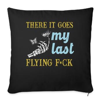 There It Goes My Last Flying F - Sofa pillowcase 17,3'' x 17,3'' (45 x 45 cm) - black - Front