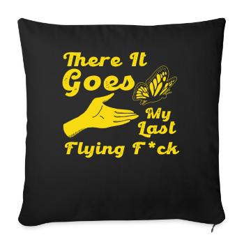 There It Goes My Last Flying F - Sofa pillowcase 17,3'' x 17,3'' (45 x 45 cm) - black - Front