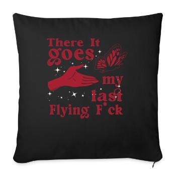 There It Goes My Last Flying F - Sofa pillowcase 17,3'' x 17,3'' (45 x 45 cm) - black - Front